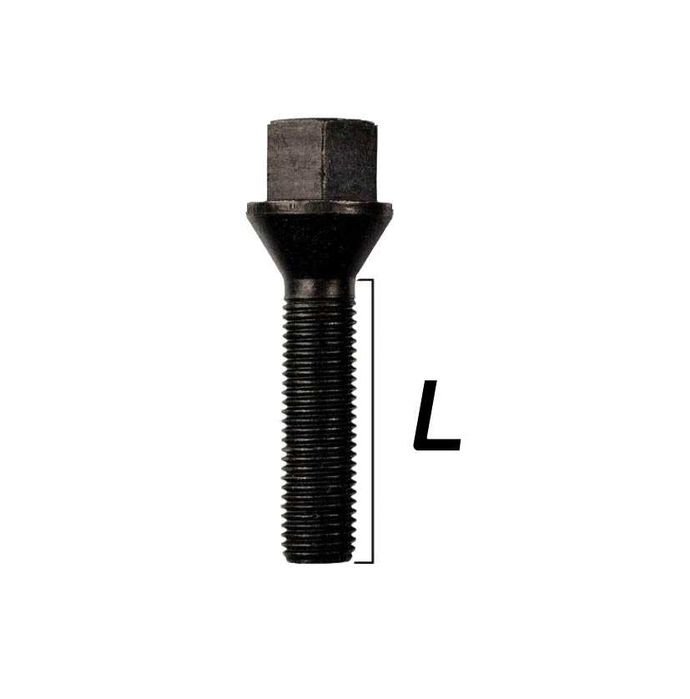 Prezoane negre noi jante aliaj cu saiba plata M12x1.25 Peugeot,Citroen