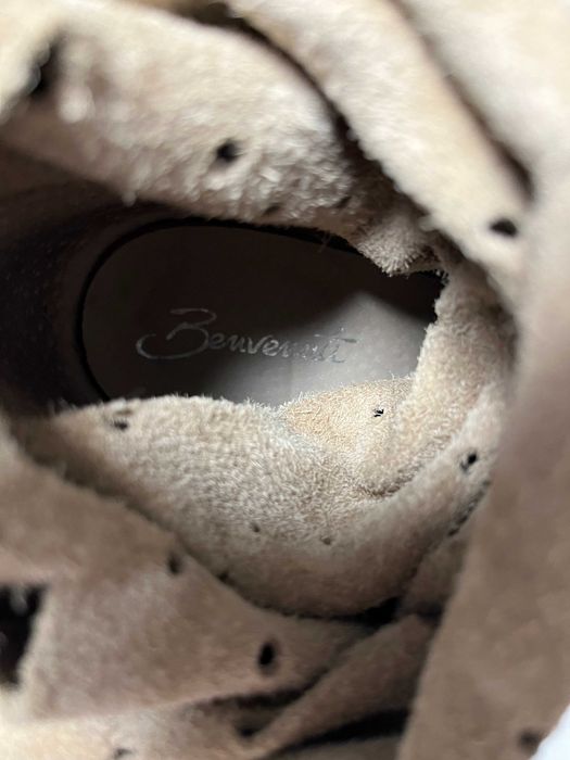 Cizme inalte Benvenuti piele intoarsa, marime 39