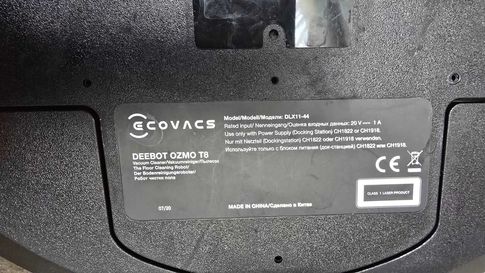 Робот прахосмукачка/моп Ecovacs Deebot Ozmo T8