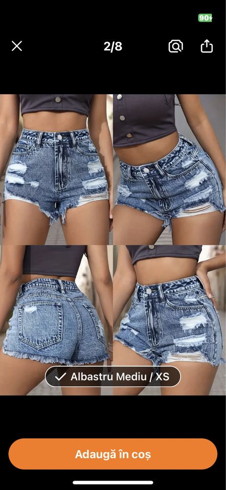 Blugi scurti denim