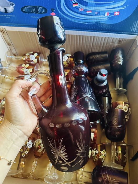 Seturi cristal rosu Rubin