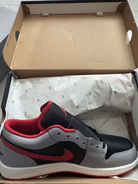 Air Jordan 1 Low Black-Red Cement