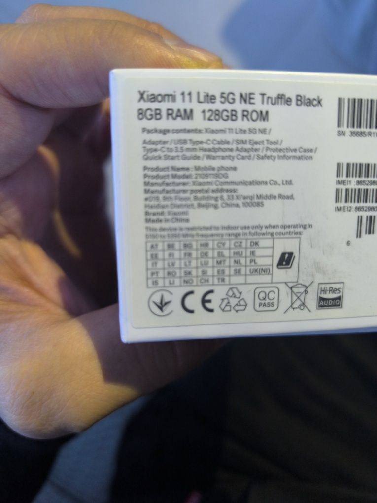 Xiaomi 11 lite 5G Ne Truffle black