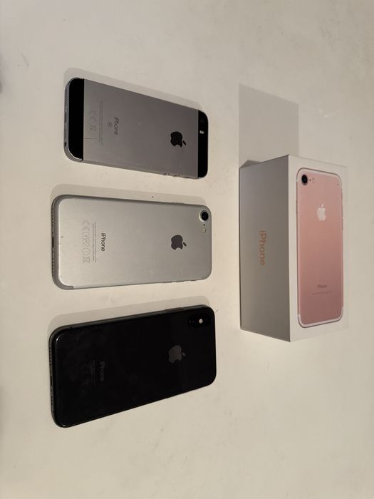 Lot iPhone SE, 7, X
