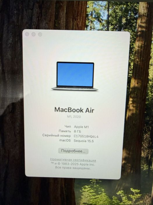 Macbook Air M1/8/256/95%