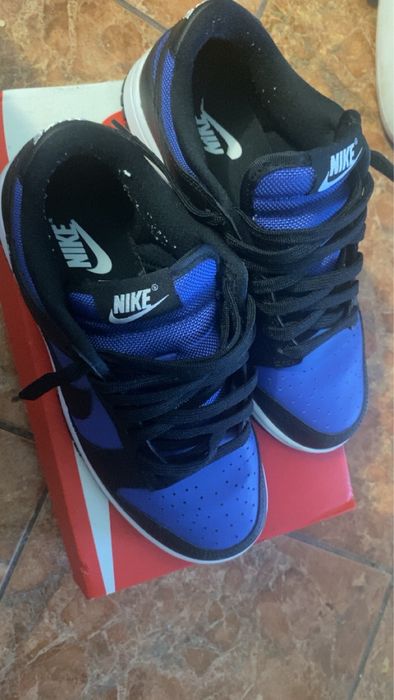 Adidași nike dunk low albastru negru(no jordan,converse,vans,adidas)