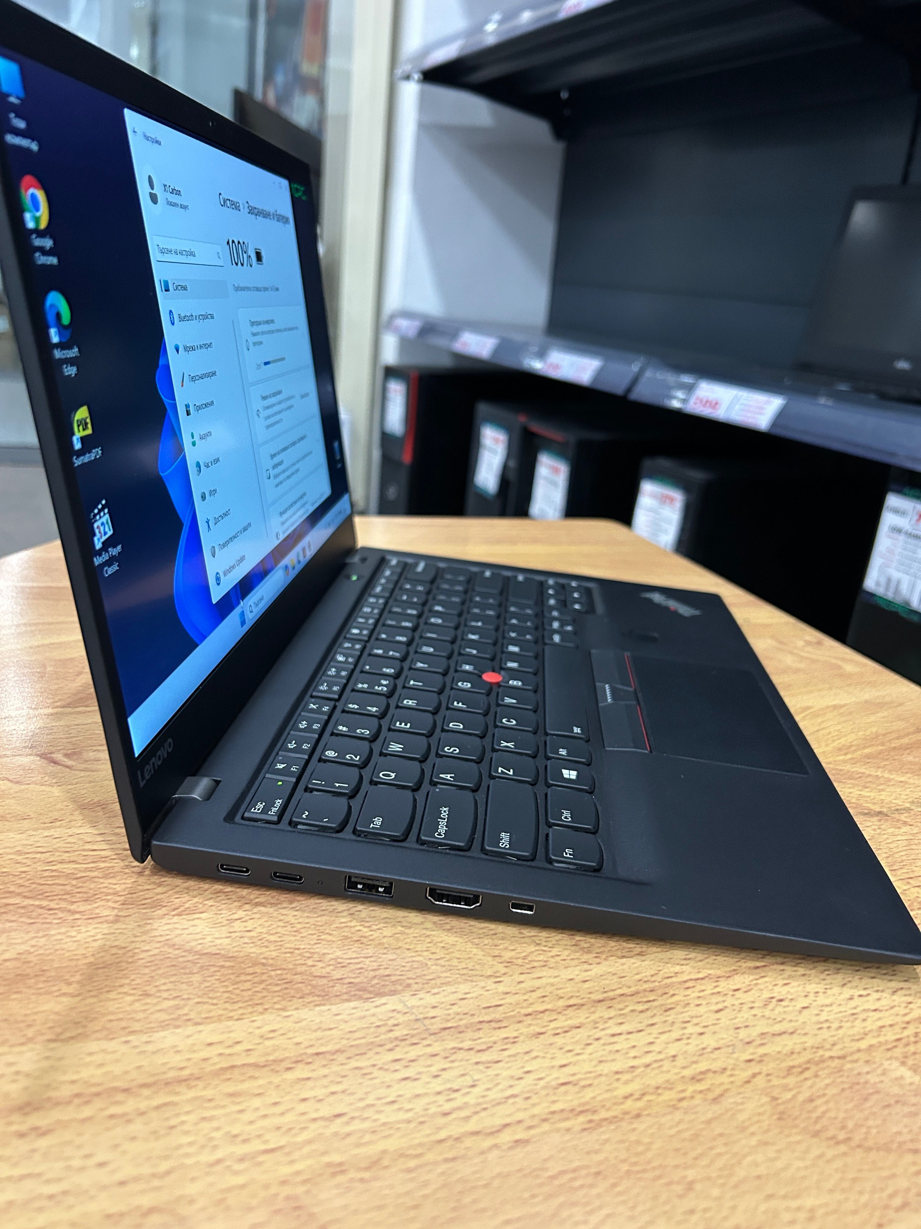 Като нов! Лаптоп Lenovo X1 Carbon i5/8GB RAM/256GB с 3 мес. гаранция!