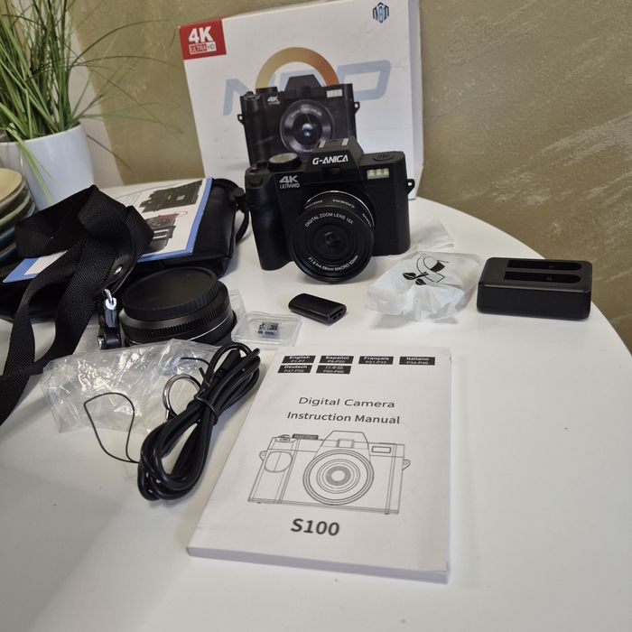 ПромоЦена!Цифрова камера  за фотография и видео, 4K 48MP камера за вло