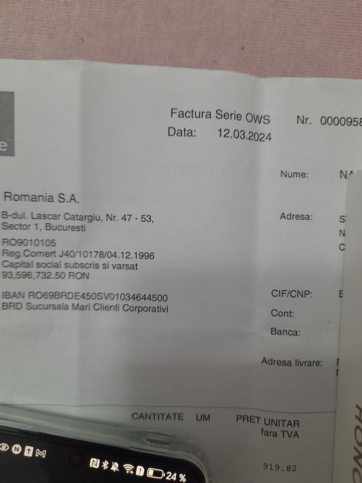 Telefon Honor 90 Lite cu Garanție pana in Martie 2026