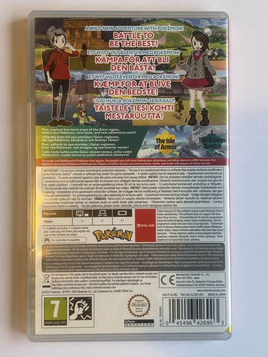 Pokemon shield + pokemon shield pass Nintendo Switch