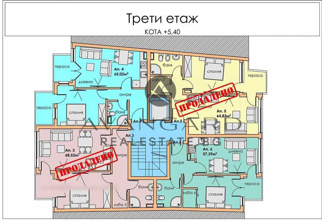 оф.20043 Двустаен до площад Шахбазян