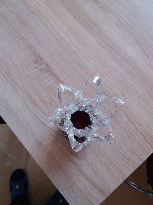 Vaza sticla flori.Pret 50 lei.
