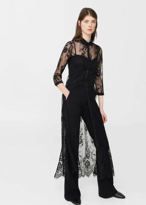 Rochie MANGO din dantela pe tul lunga superba versatila ocazie/sport