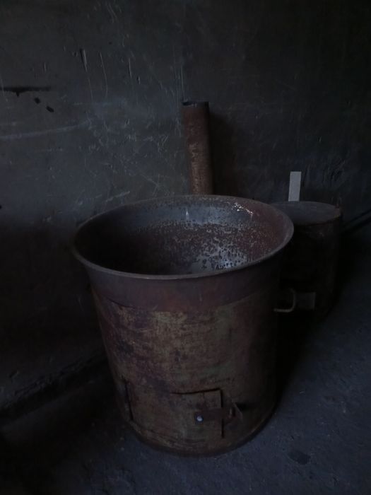 казан чугунный с печкой СССР