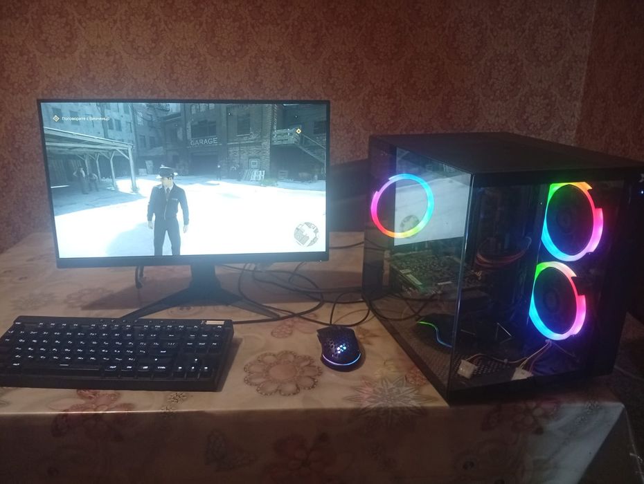 Игровой компьютер i7 6700 видео 8 гб в современном корпусе