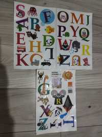 Set nou de stickere reutilizabile cu alfabet și animale