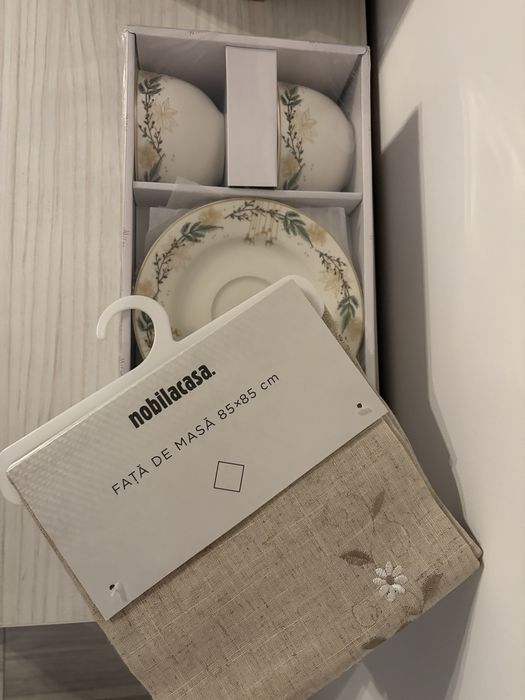 Set 4 ceasca cu farfurie