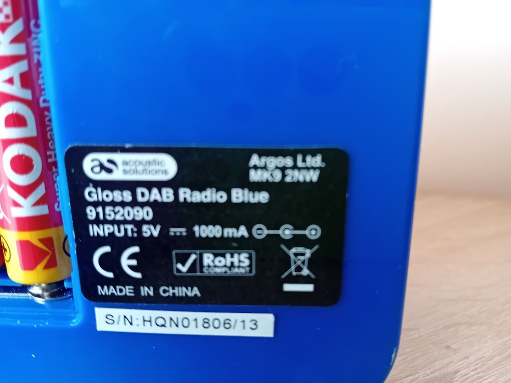 Radio digital display