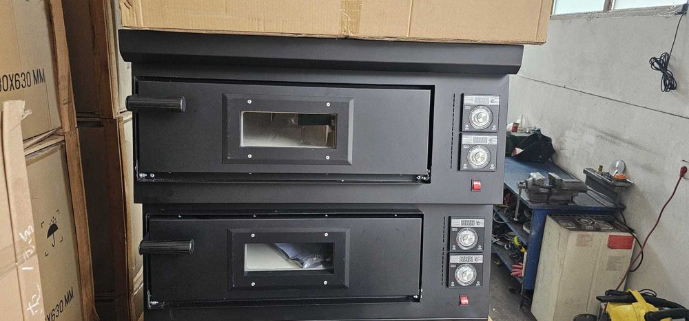 REDUS Cuptor pizza alimentare gaz LPG 4+4 pizza - TRANSPORT INCLUS