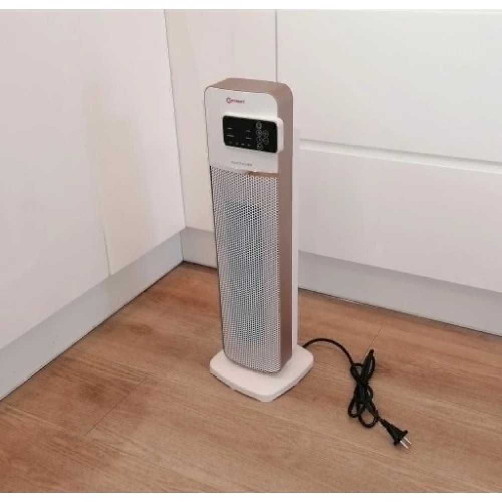 Вентилаторна печка с керамичен нагревател дисплей и дистанционно 2000W
