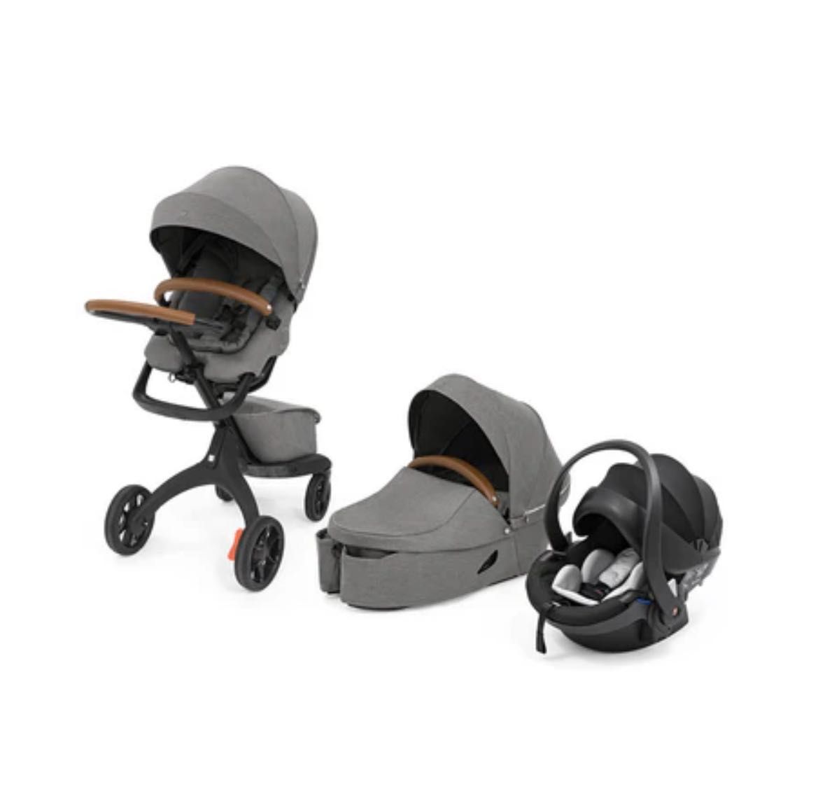 Stokke Xplory X, Modern grey + кош Stokke x1 by Besafe