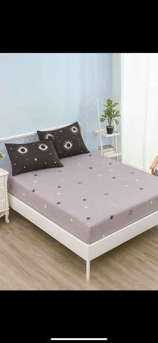 Lenjerie pat ,6 piese ,Casa Pucioasa -bumbac finet ,model nou