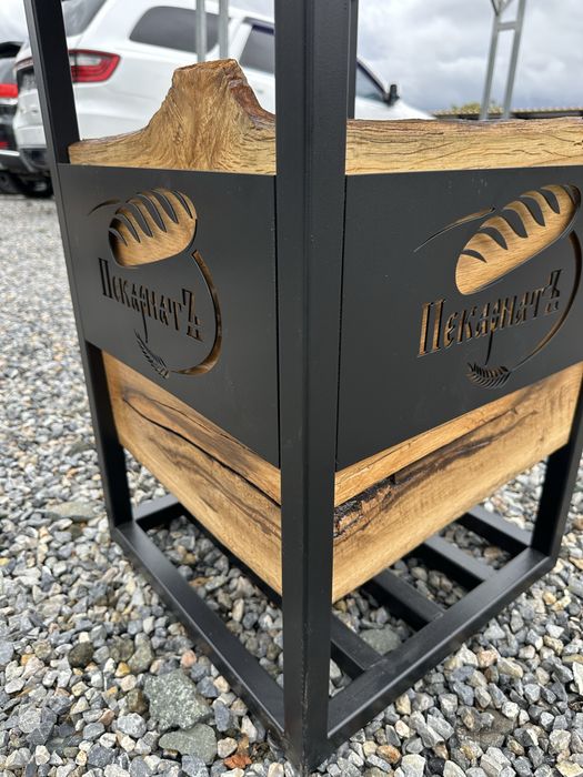 Кош за боклук масив за вашия бизнес с лого