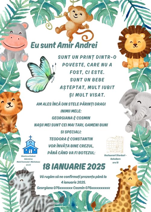 Realizez invitații nuntă/botez personalizate, meniuri
