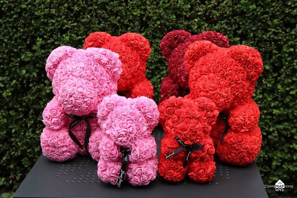 Мече изработено от рози перфектният подарък / Rose bear / Мече от Рози