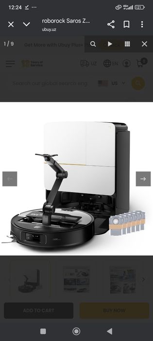 roborock Saros Z70 Robot Vacuum and Mop