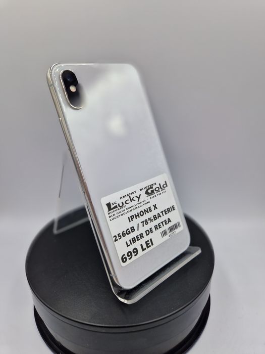 Iphone X 256GB/ 78%Baterie Garantie #48357