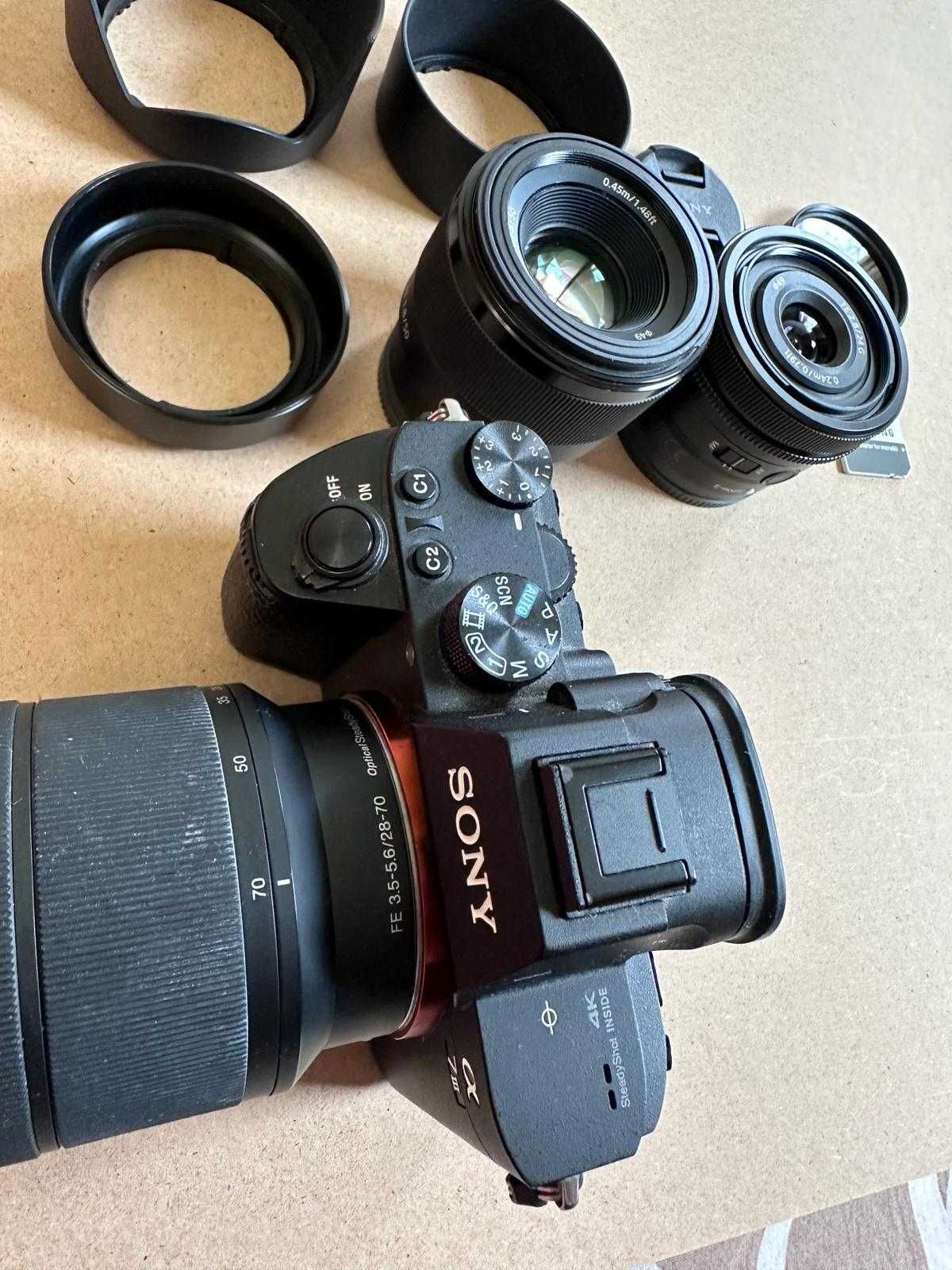 OFERTA - Aparat Foto Mirrorless 4K Sony A7iii + 3 Objective Sony