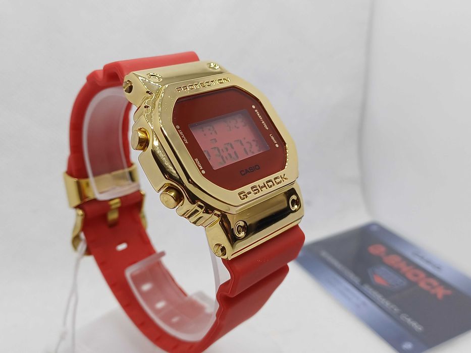 Ceas Casio g shock gm 5600cx Metal Gold-red Nou,Garantie 2 ANI
