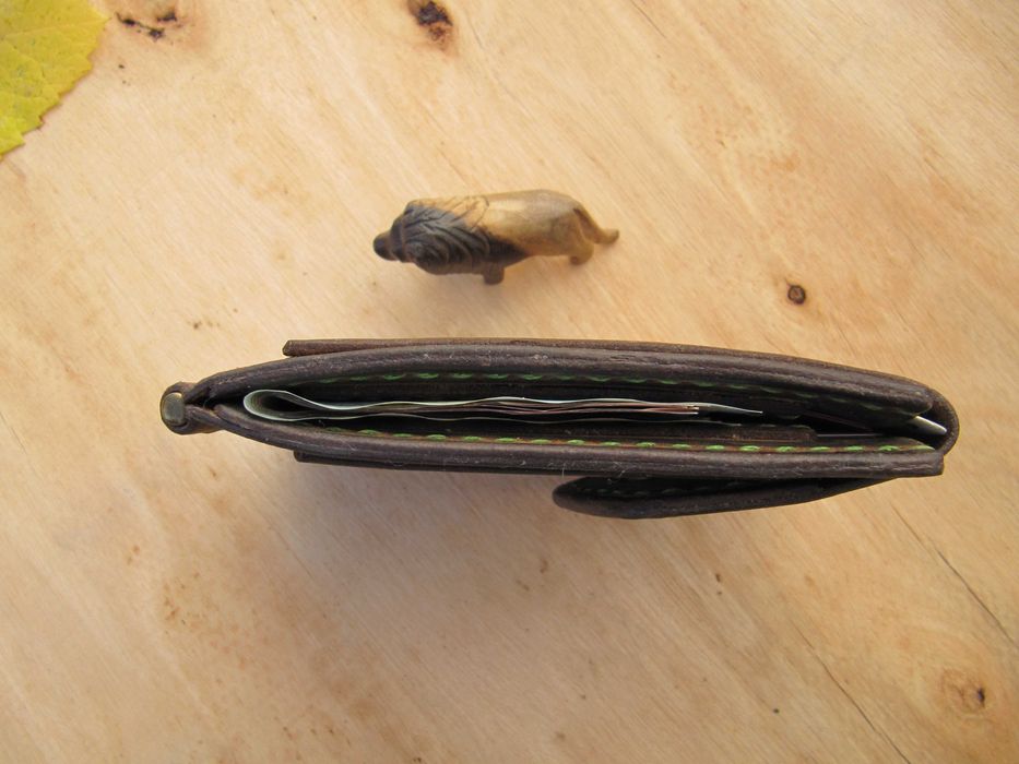 Portofel de piele pentru barbati, handmade