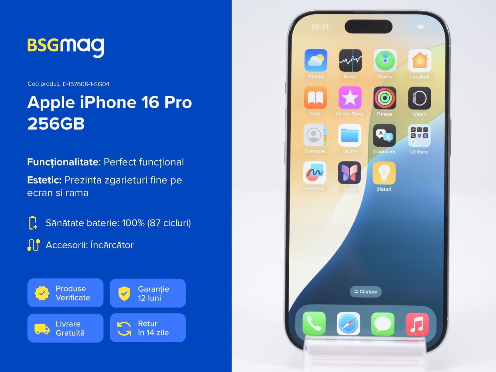 Telefon Apple iPhone 16 Pro 256GB - BSGmag