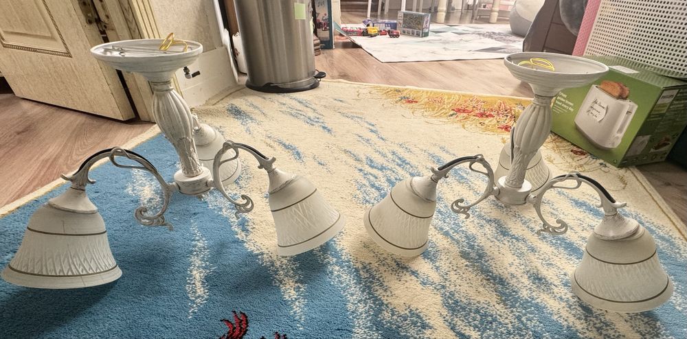 Люстры 3ехрожковые. 2шт