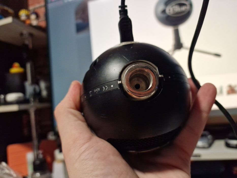 Microfon Blue Snowball iCE Negru - Perfect funcțional (Fără trepied)