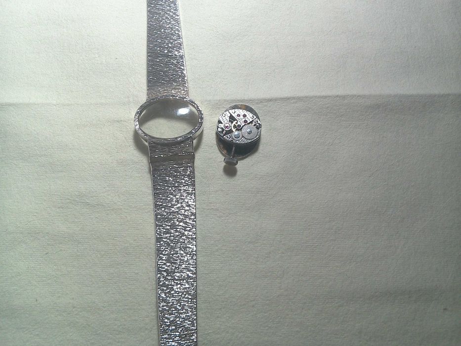 Ceas Elvetian vintage mecanic -Bucherer - carcasa, brățara argint 925