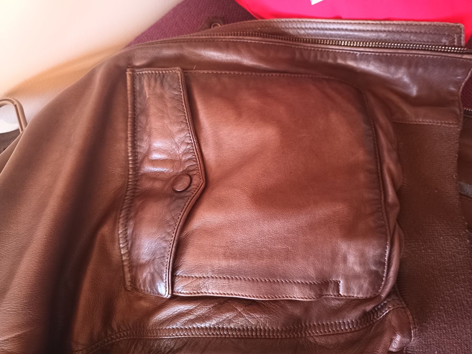 Разпродажба?Мъжко кожено яке Massimo Dutti'