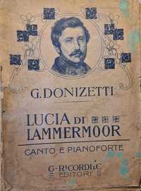 Partitura G. Donizetti Lucia di Lammermoor