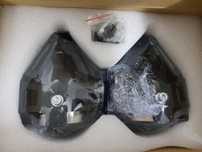 set 2 proiectoare led cu lupa moto waterproof