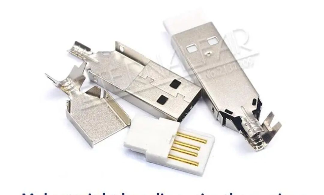 USB штекер металлический