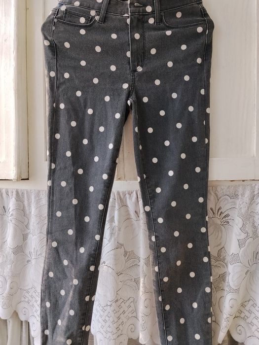 СКИДКА! Джинсы в горох  27 размер