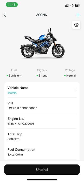 Motocicleta CFMoto 300 NK - 2024 - 870 km - Garantie aprilie 2026
