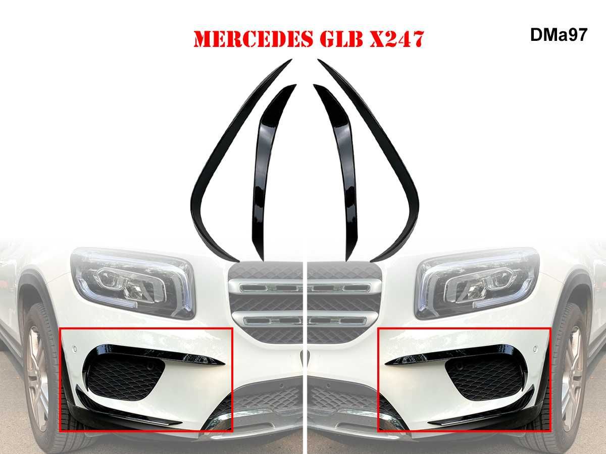 Тунинг Добавка Сплитер Предна Броня Mercedes GLB X247 Мерцедес Х247