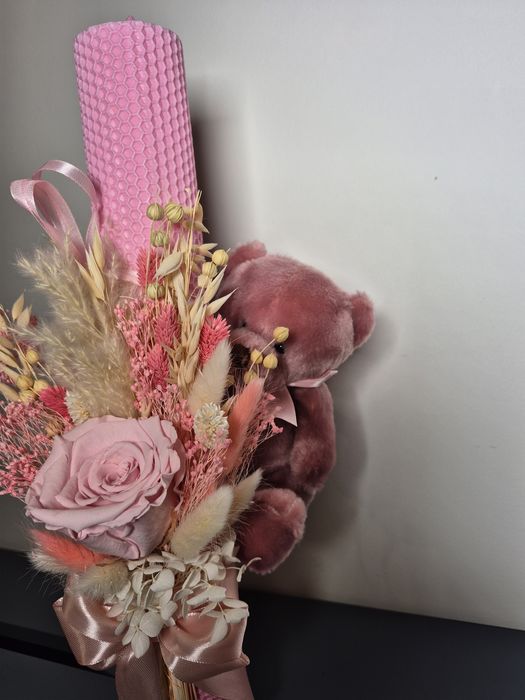 Lumanare botez fetita