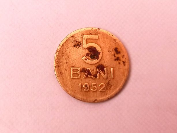 Vand moneda veche de colectie 5 bani din 1952