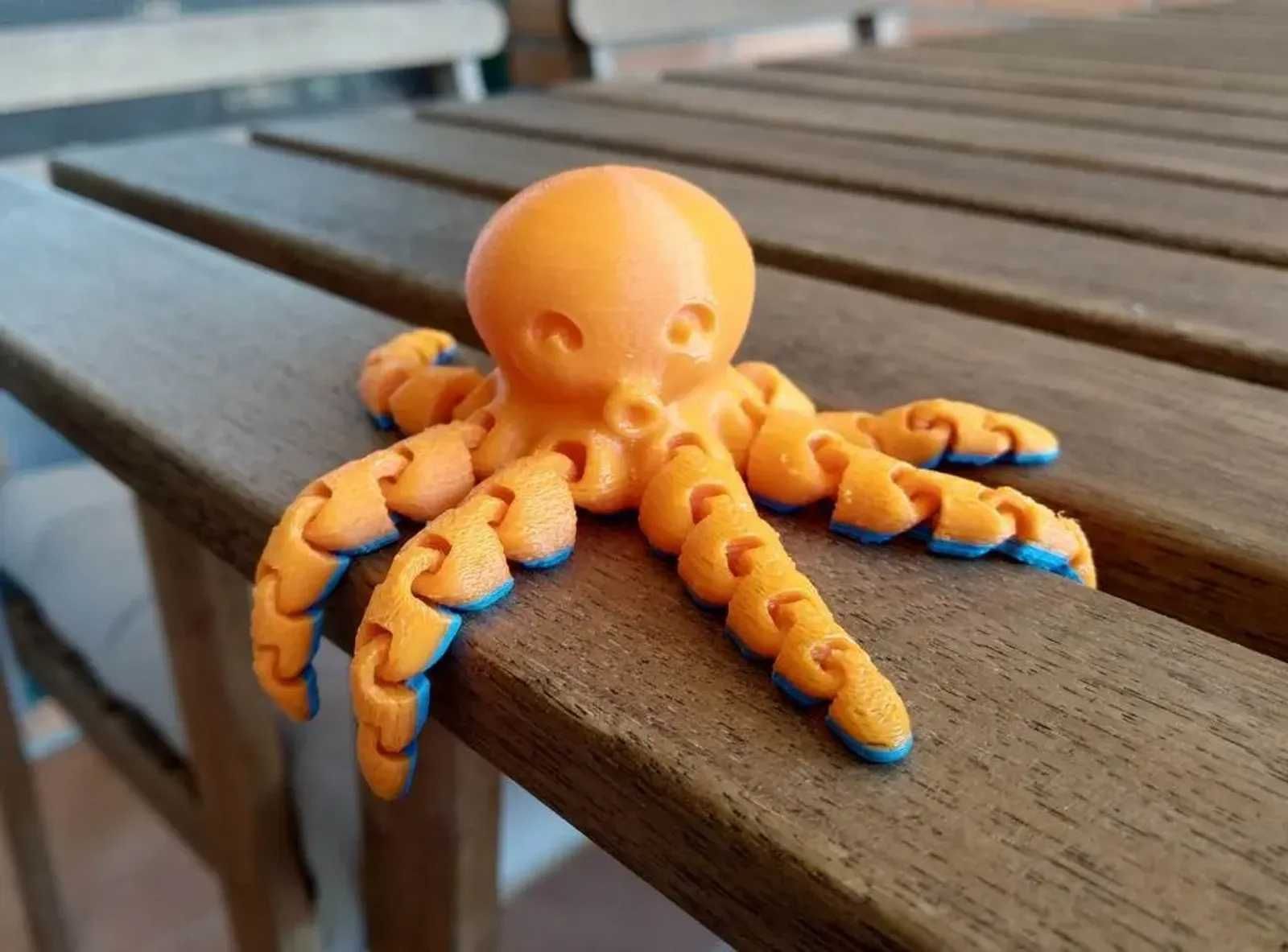 Caracatiță de jucărie printată 3D