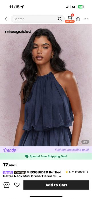 Mini dress missguided / мини рокля / вечерна / коктейлна