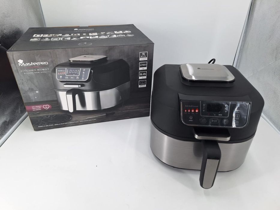 Бездимен грил MasterPro, Фритюрник с горещ въздух Air Fryer,5.6л 1760W